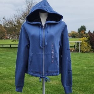 NWT,  VS PINK, Faux Fur Lined Hood Sweatshirt, Medium